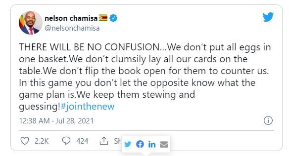 nelson chamisa, passion java